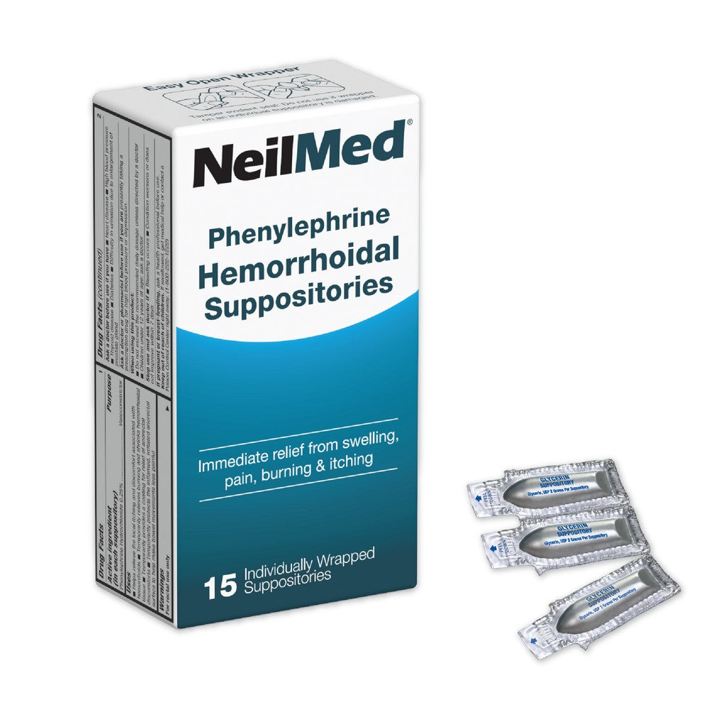 NeilMed Hemorroihdal Suppositories