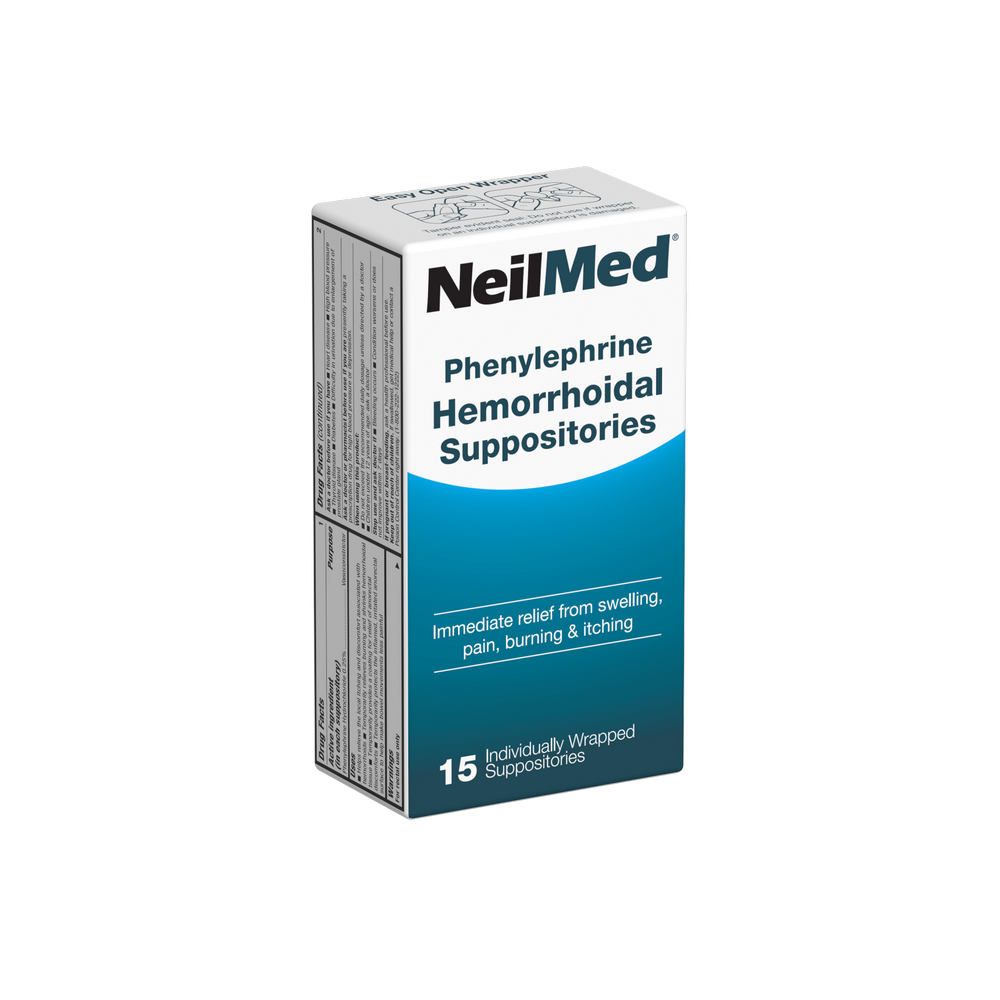 NeilMed Hemorroihdal Suppositories