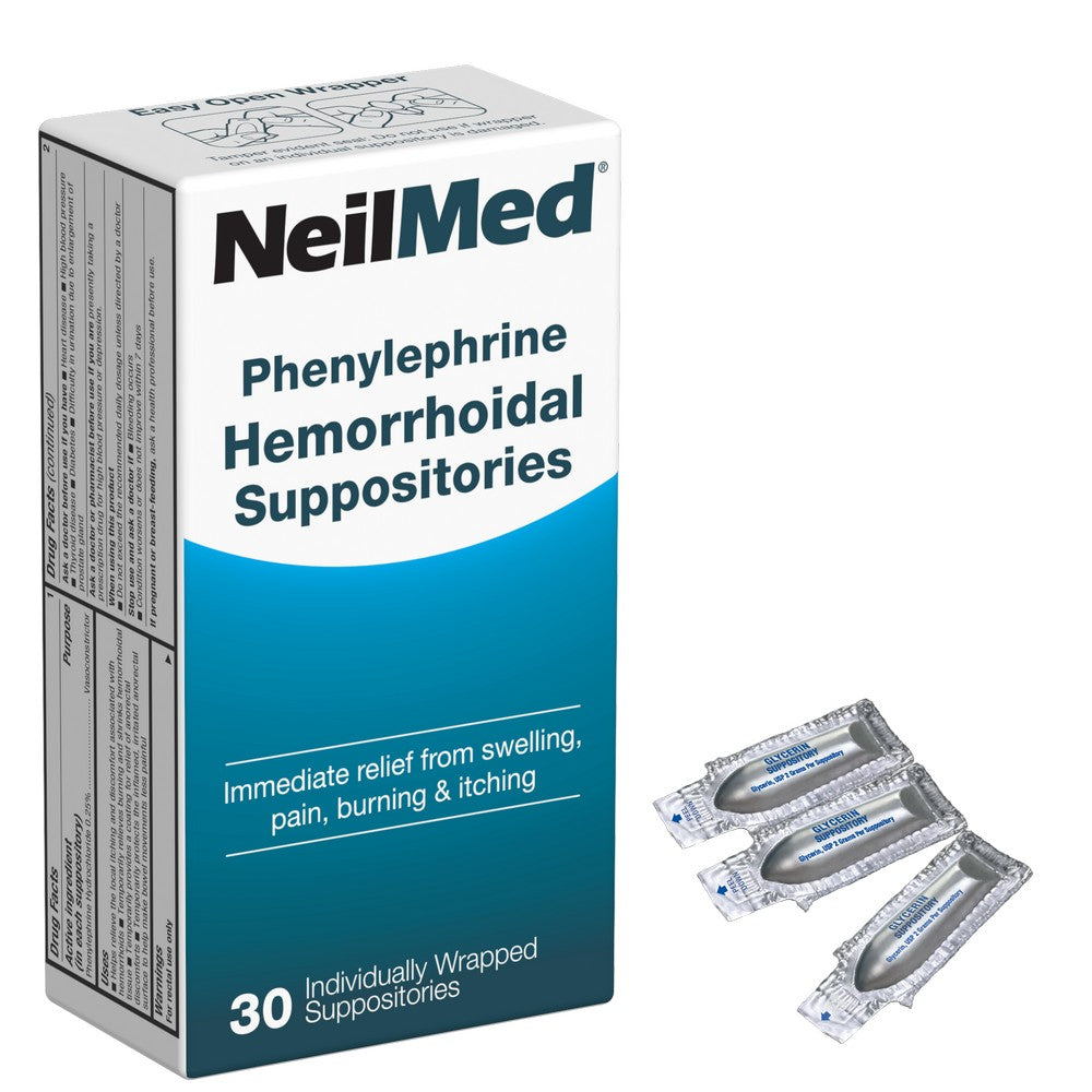 NeilMed Hemorroihdal Suppositories