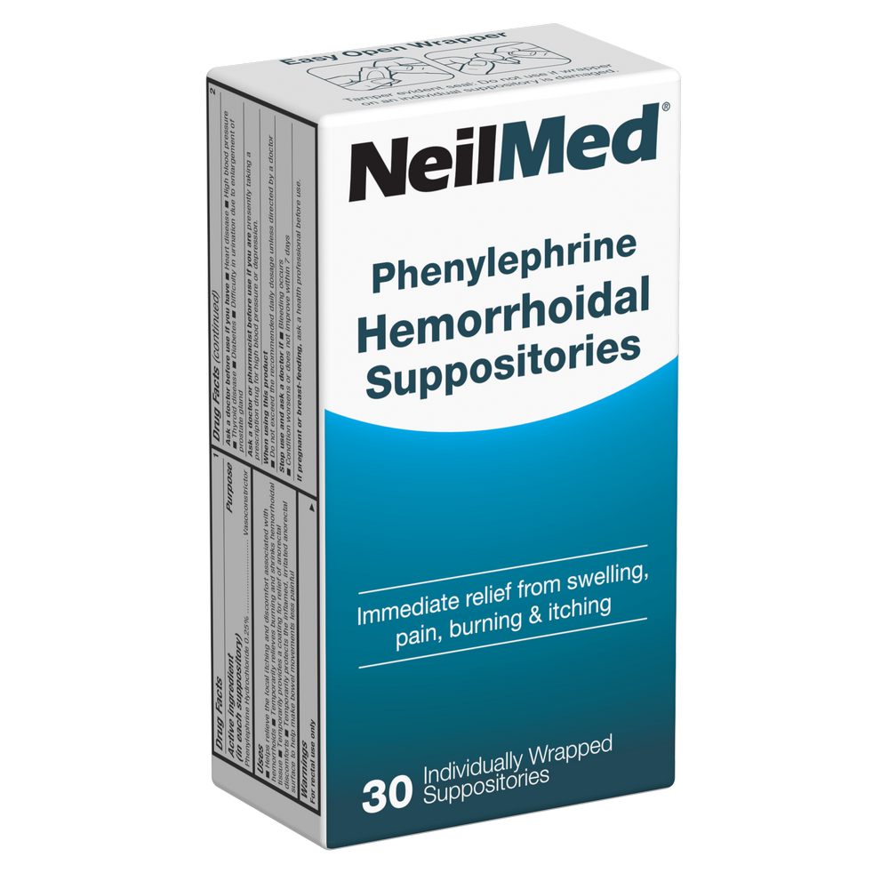 NeilMed Hemorroihdal Suppositories