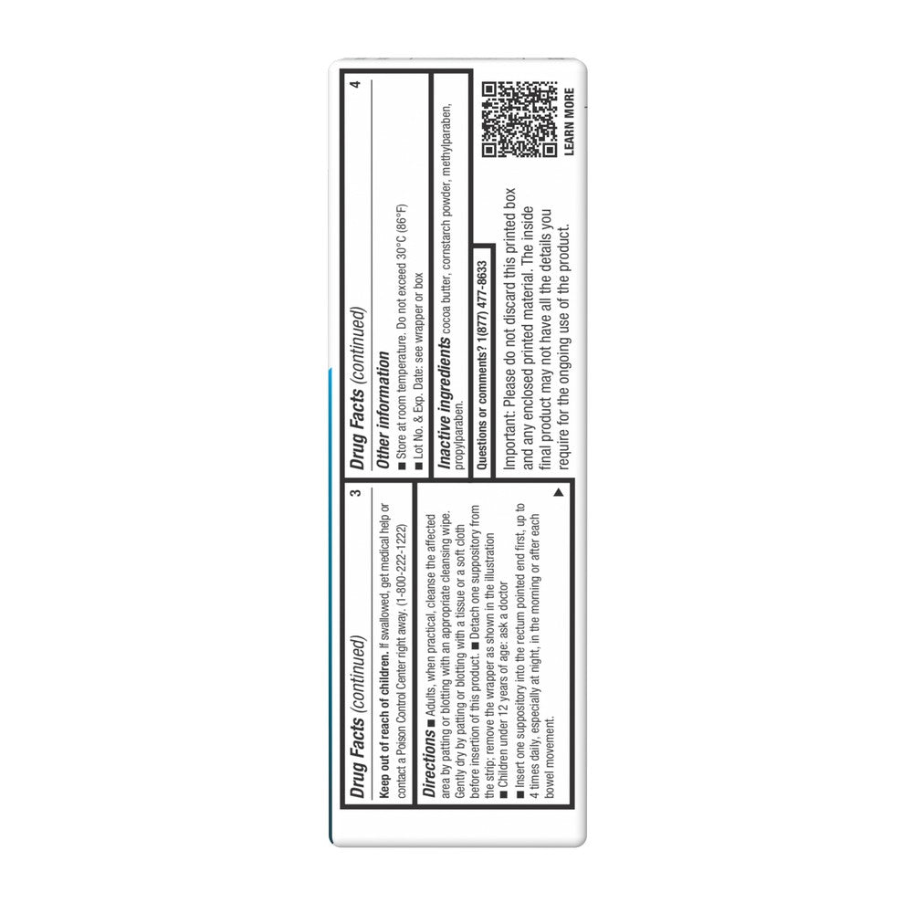 NeilMed Hemorroihdal Suppositories